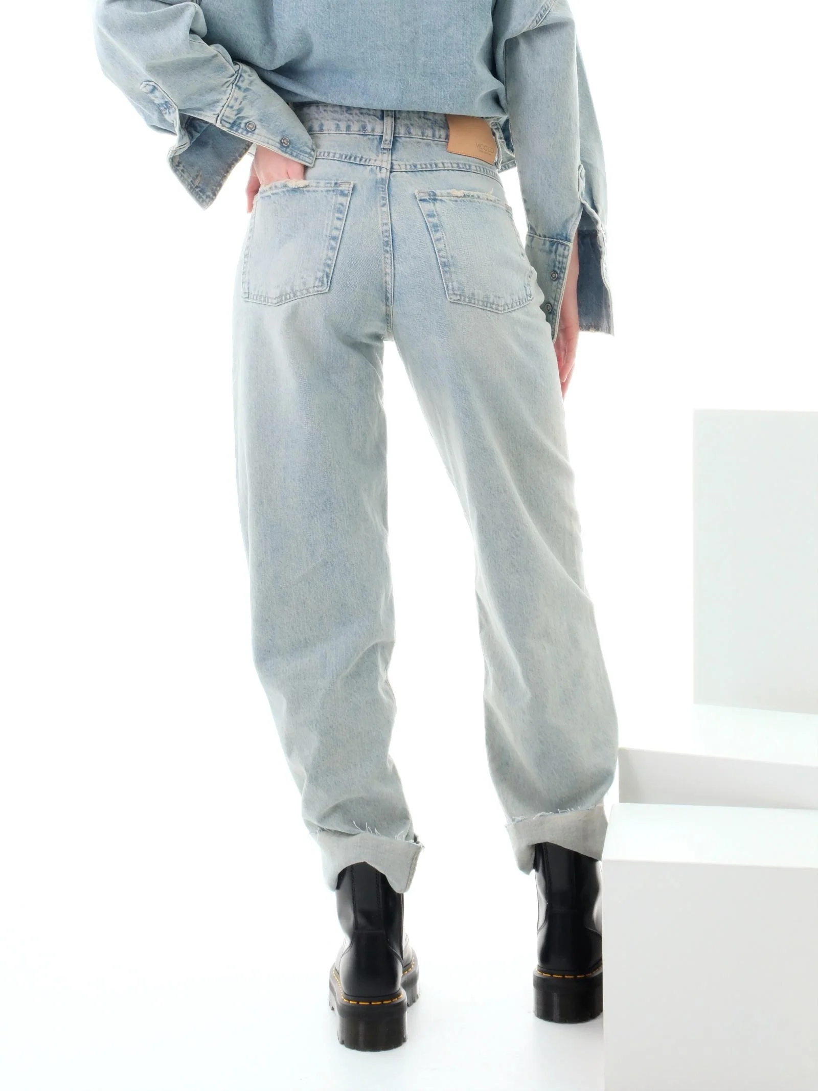 Jeans phoebe Vicolo azzurro in denim - Image 3