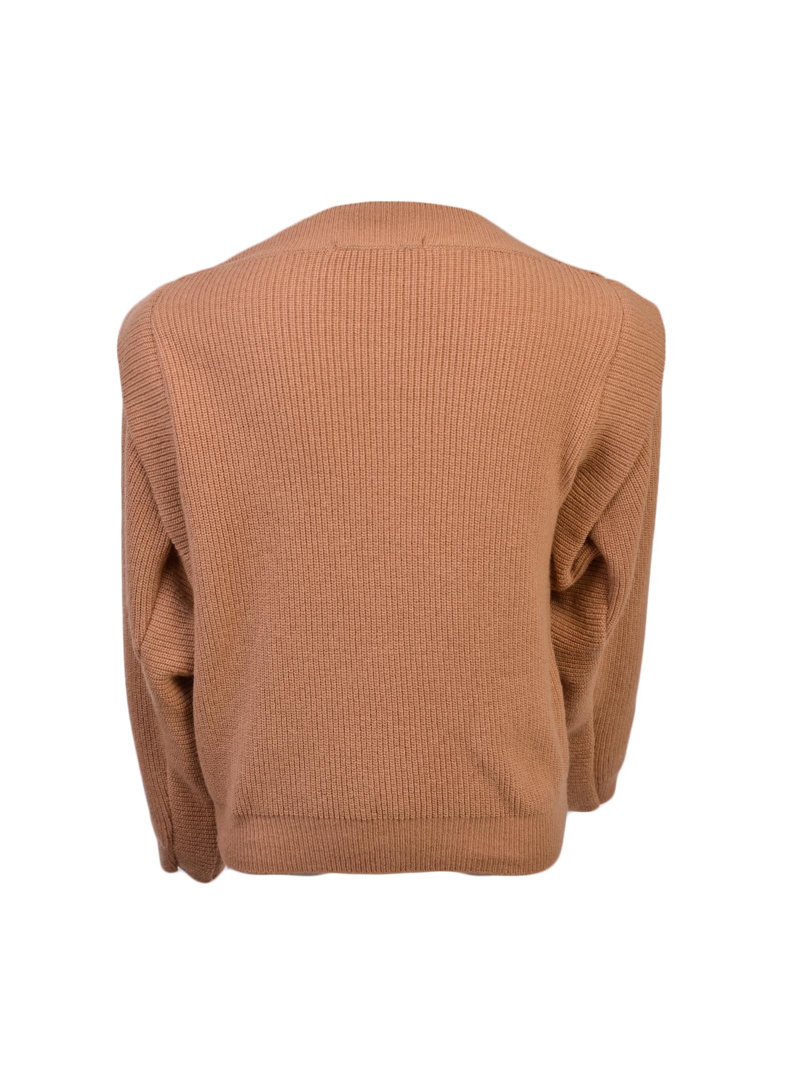 Maglioncino a costine cammello - Image 3