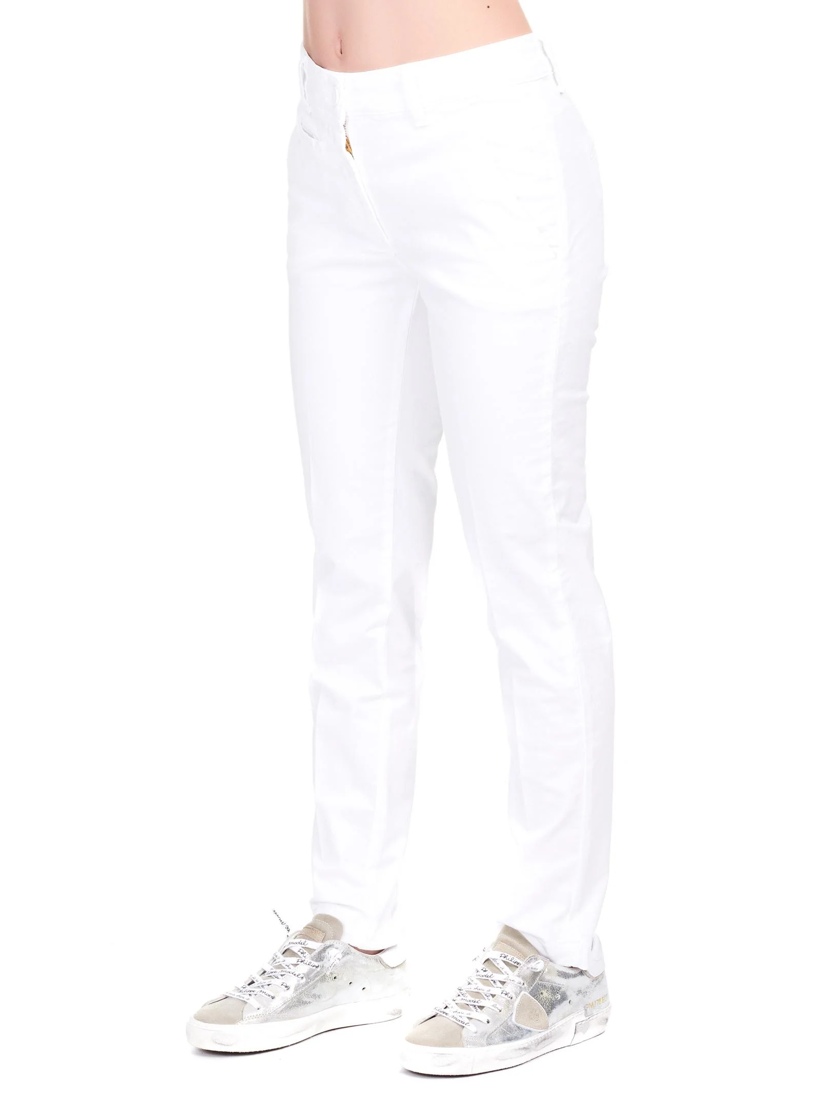 Pantalone a sigaretta bianco - Image 3