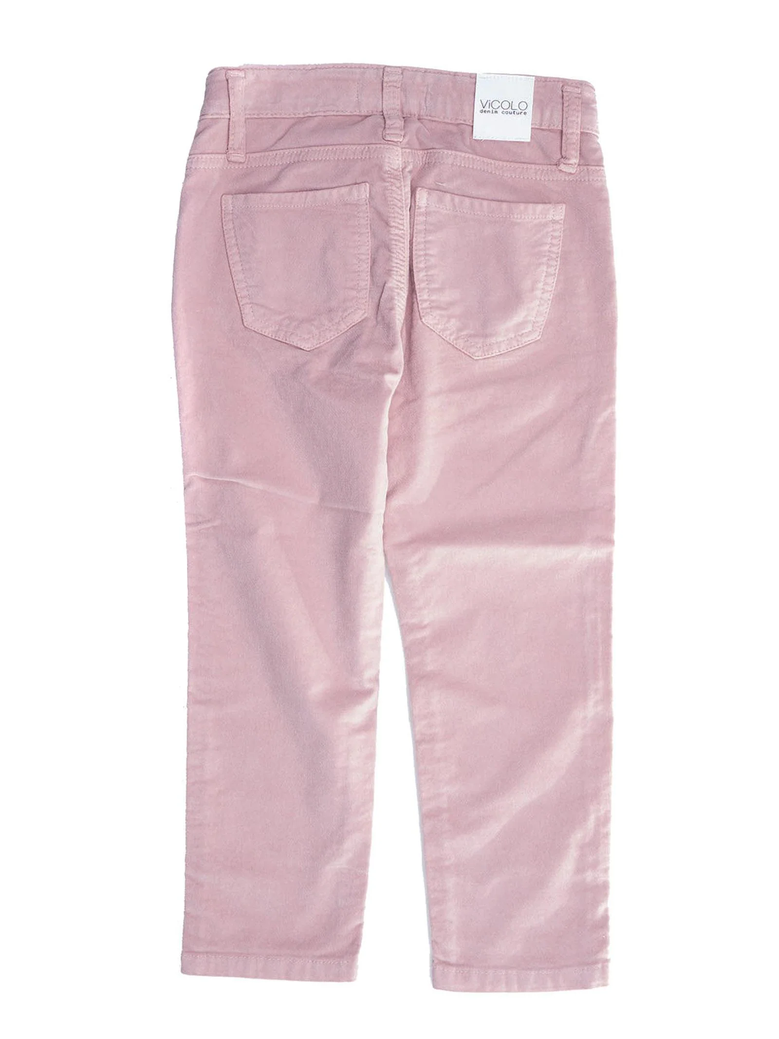 Pantalone in velluto rosa Vicolo - Image 2