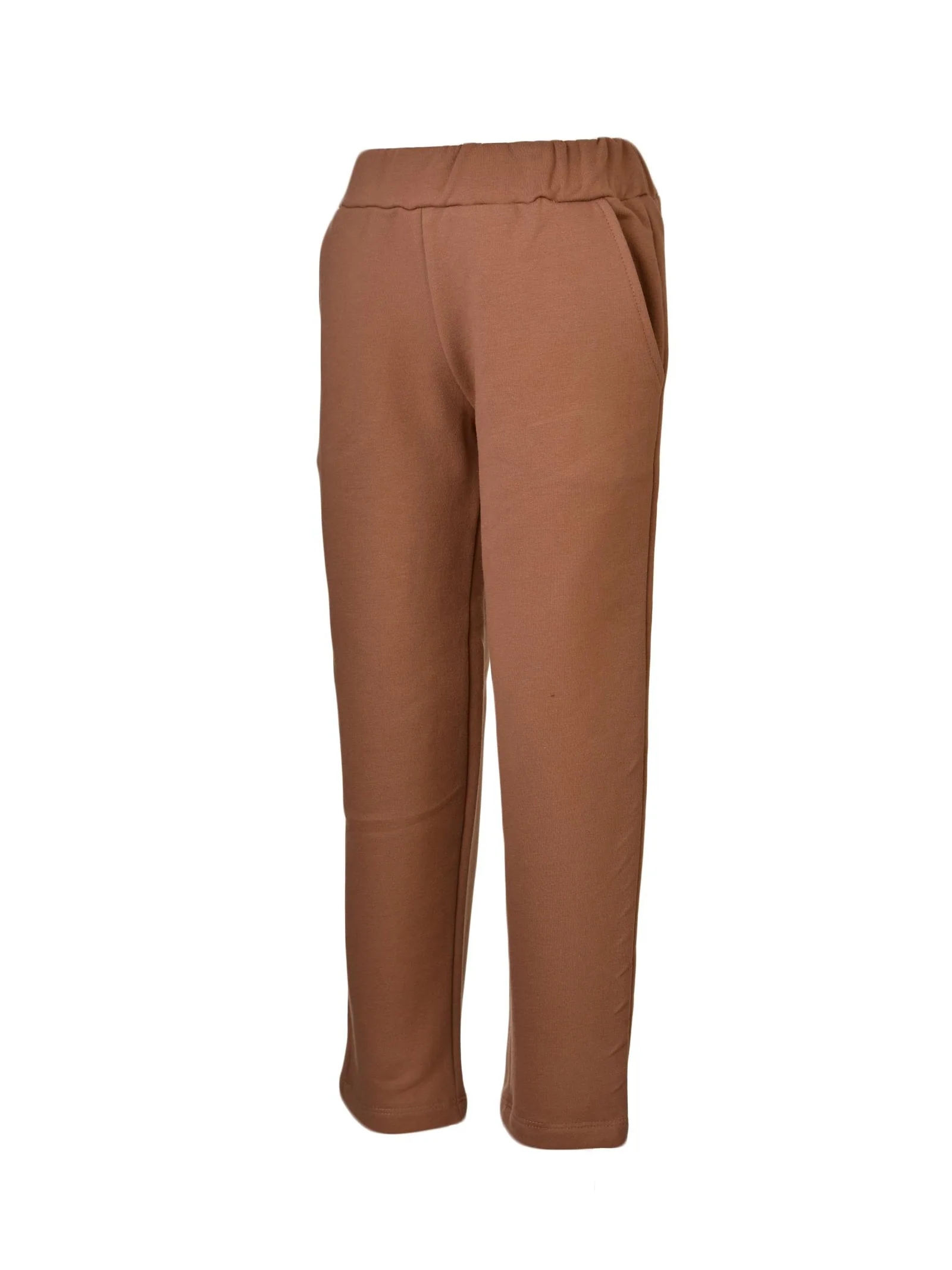 Pantalone tuta basic cuoio - Image 2