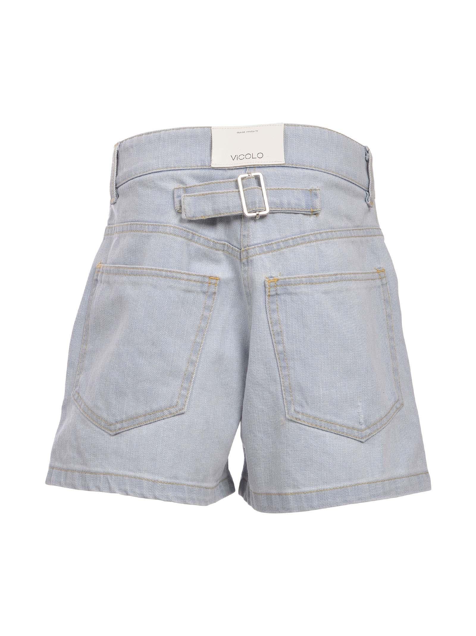 Shorts denim chiaro - Image 3