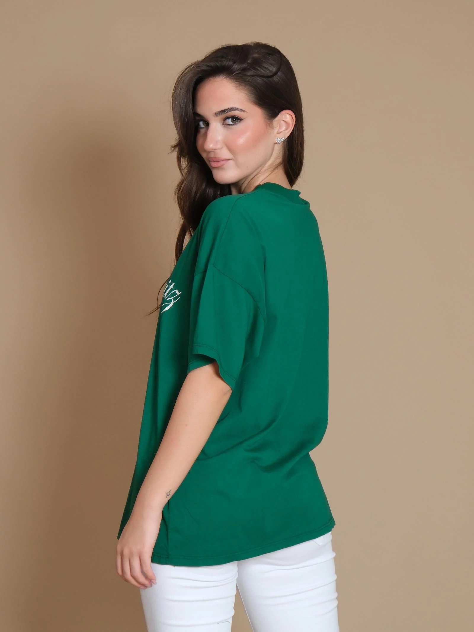 T-Shirt over Vicolo verde stampa "VCL Ski Club St. Moritz" - Image 3