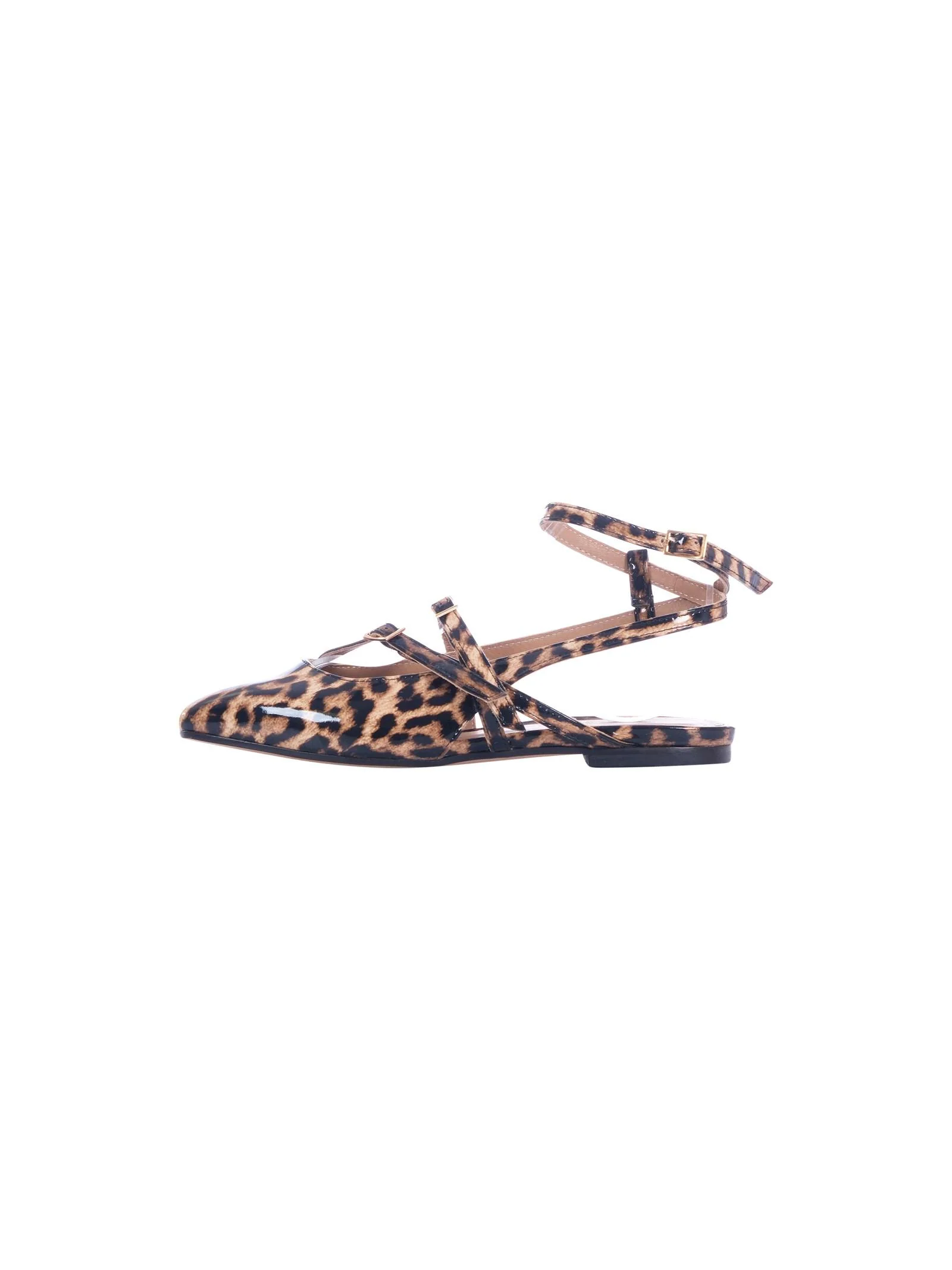 Sandali Wo Milano leopardati a punta con cinturino - Image 4