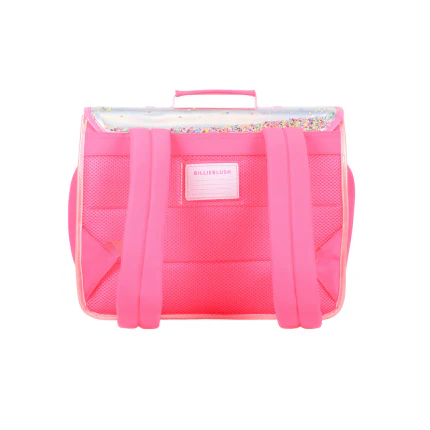 Zaino Billie Blush rosa con paillettes e scritta "Best Life" - Image 3