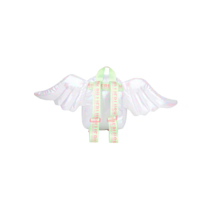 Zaino con ali Billie Blush bianco perla - Image 3