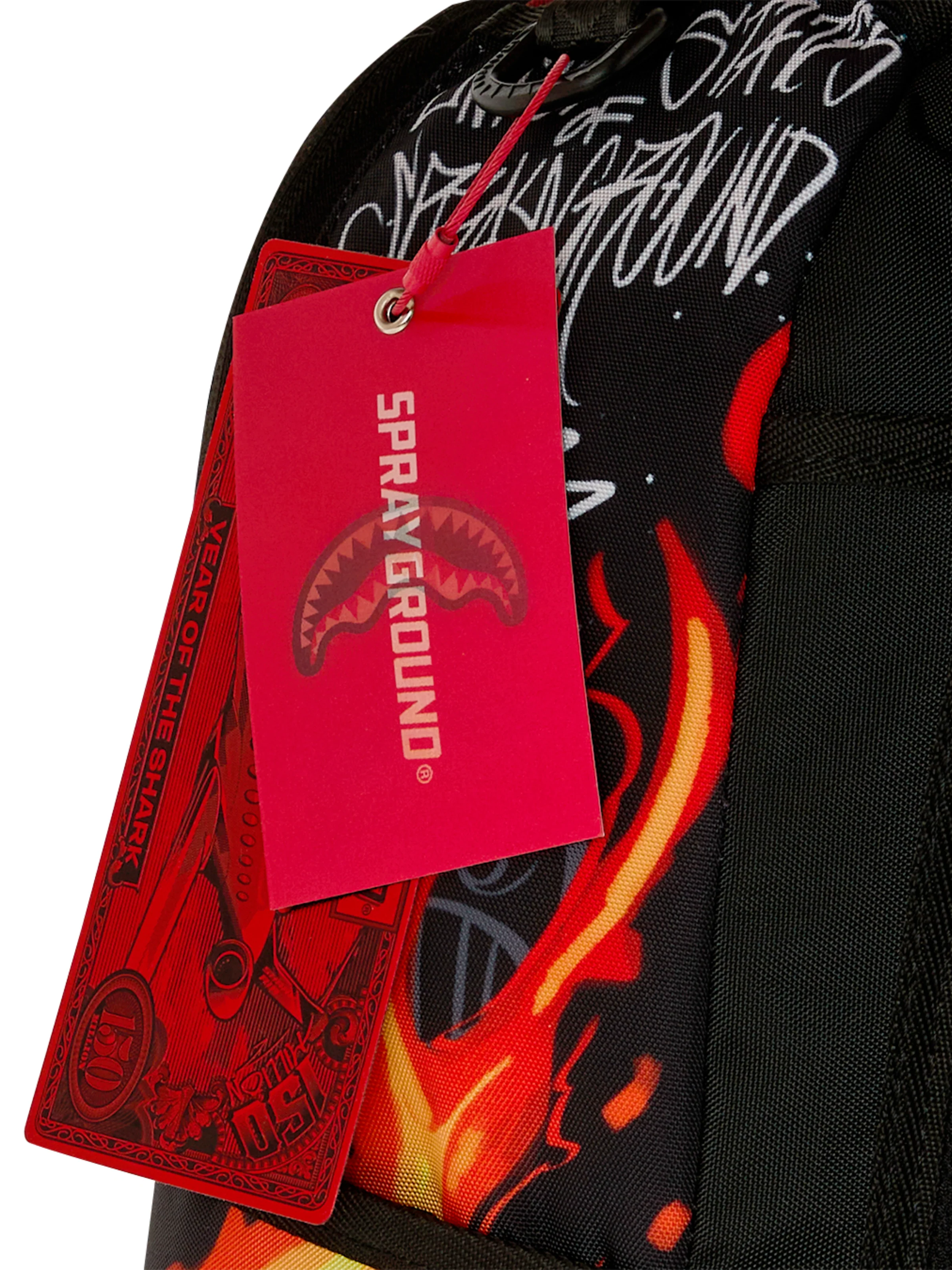 Zaino "Diablo Burning Billion" Sprayground nero e rosso - Image 7