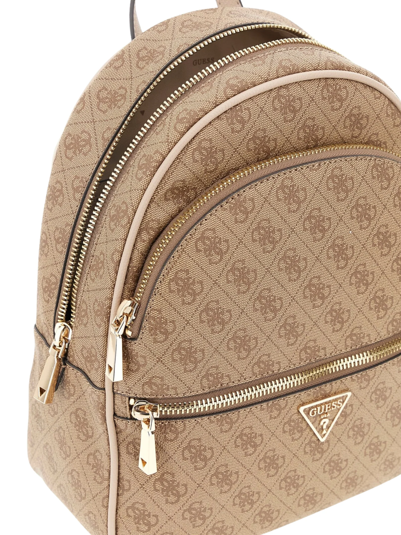Zaino Guess marrone con doppio scomparto e logo 4G all over - Image 3