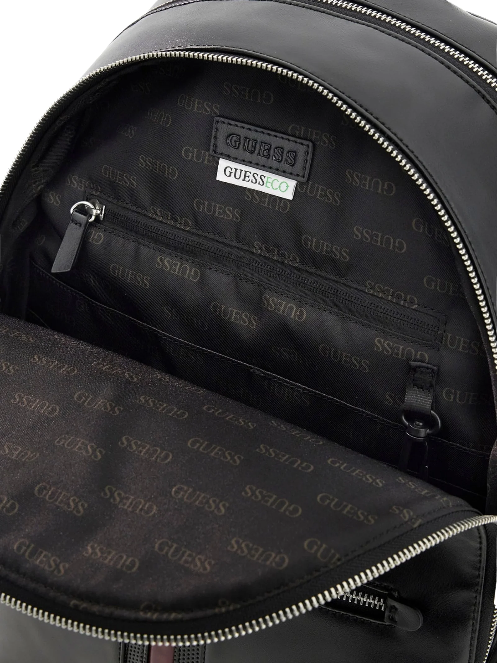 Zaino Guess nero con bande verticali a contrasto - Image 3