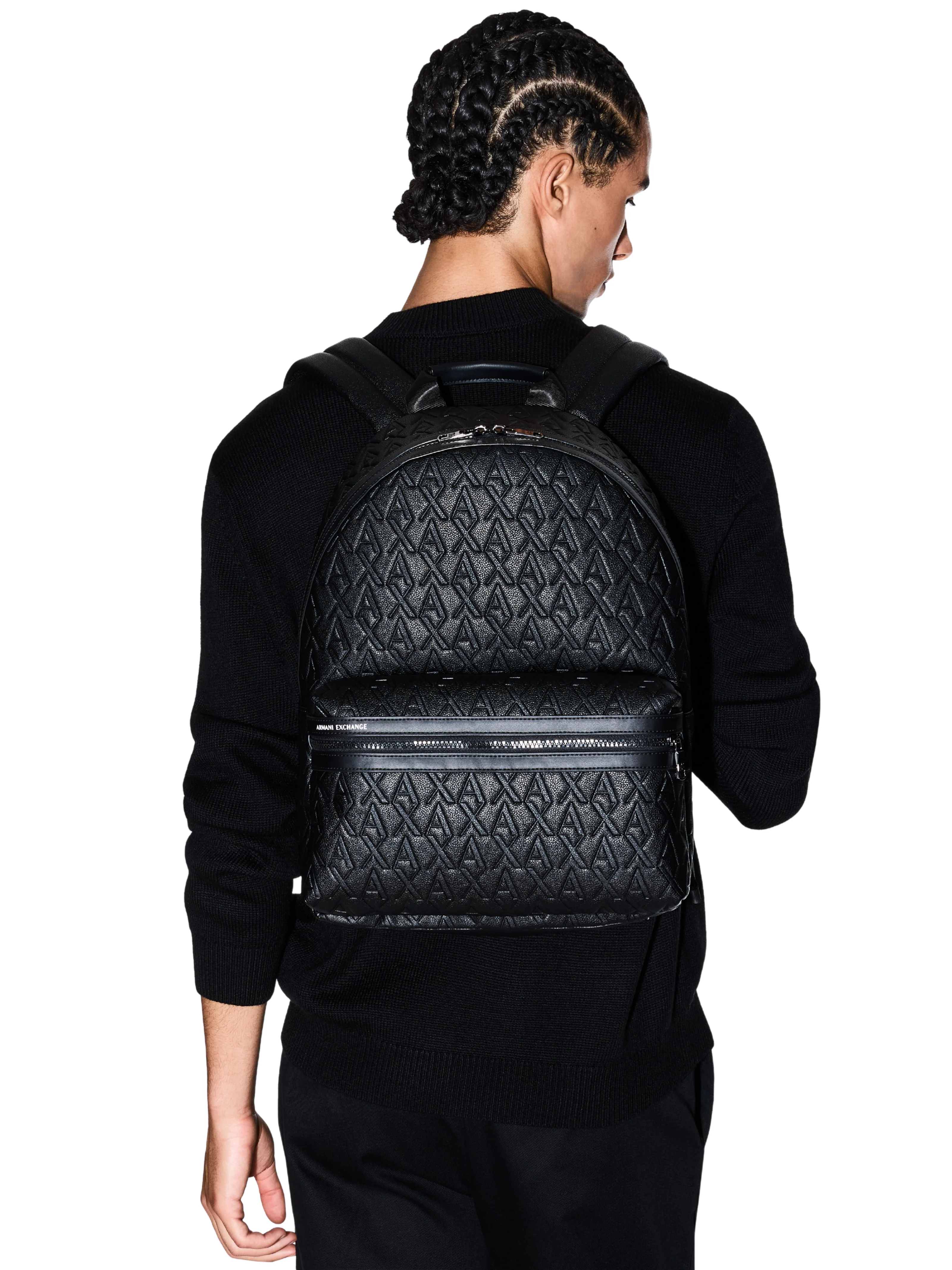 Zaino in tessuto tecnico Armani Exchange nero - Image 4