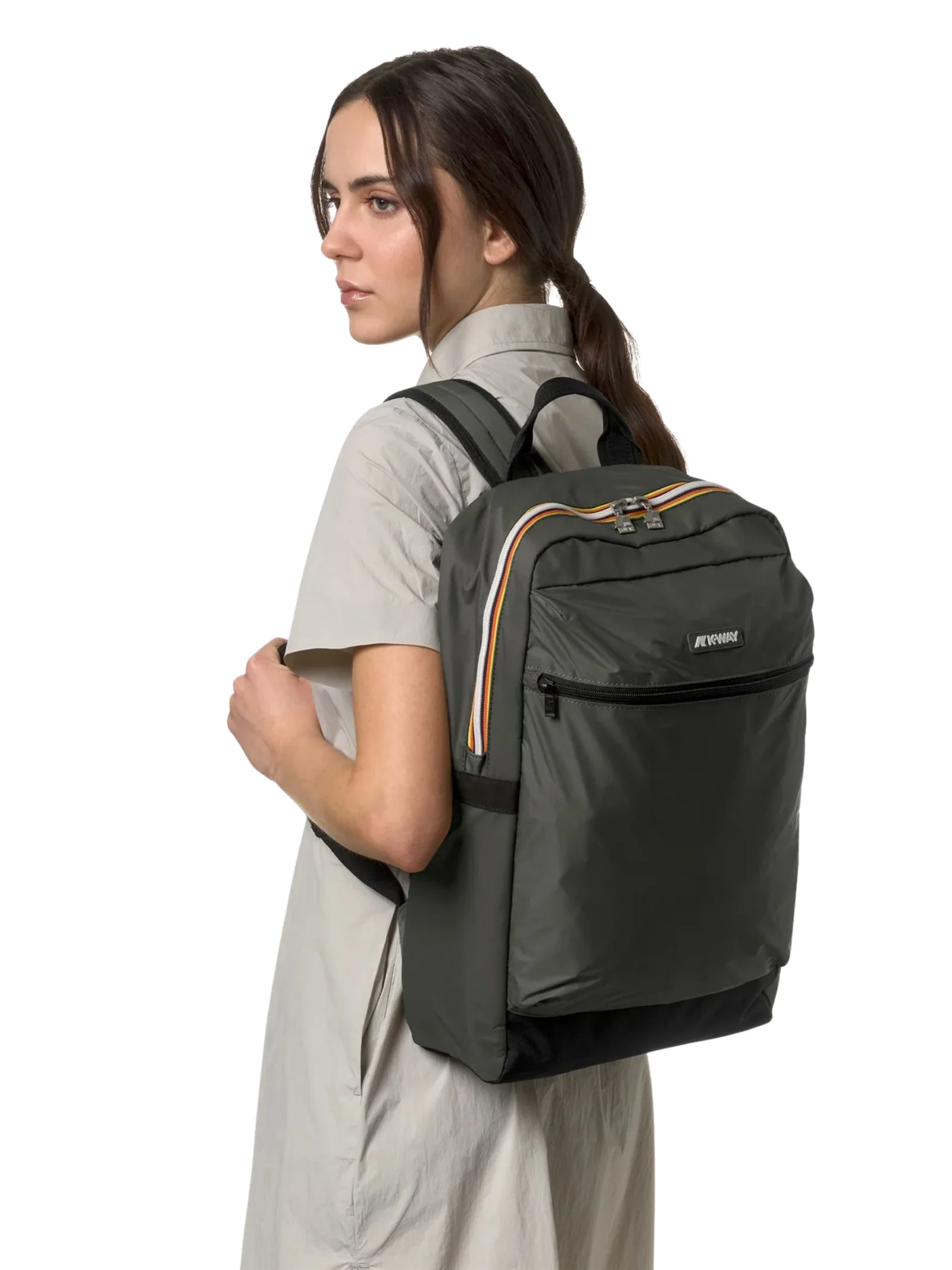 Zaino "Laon" K-Way verde - Image 3