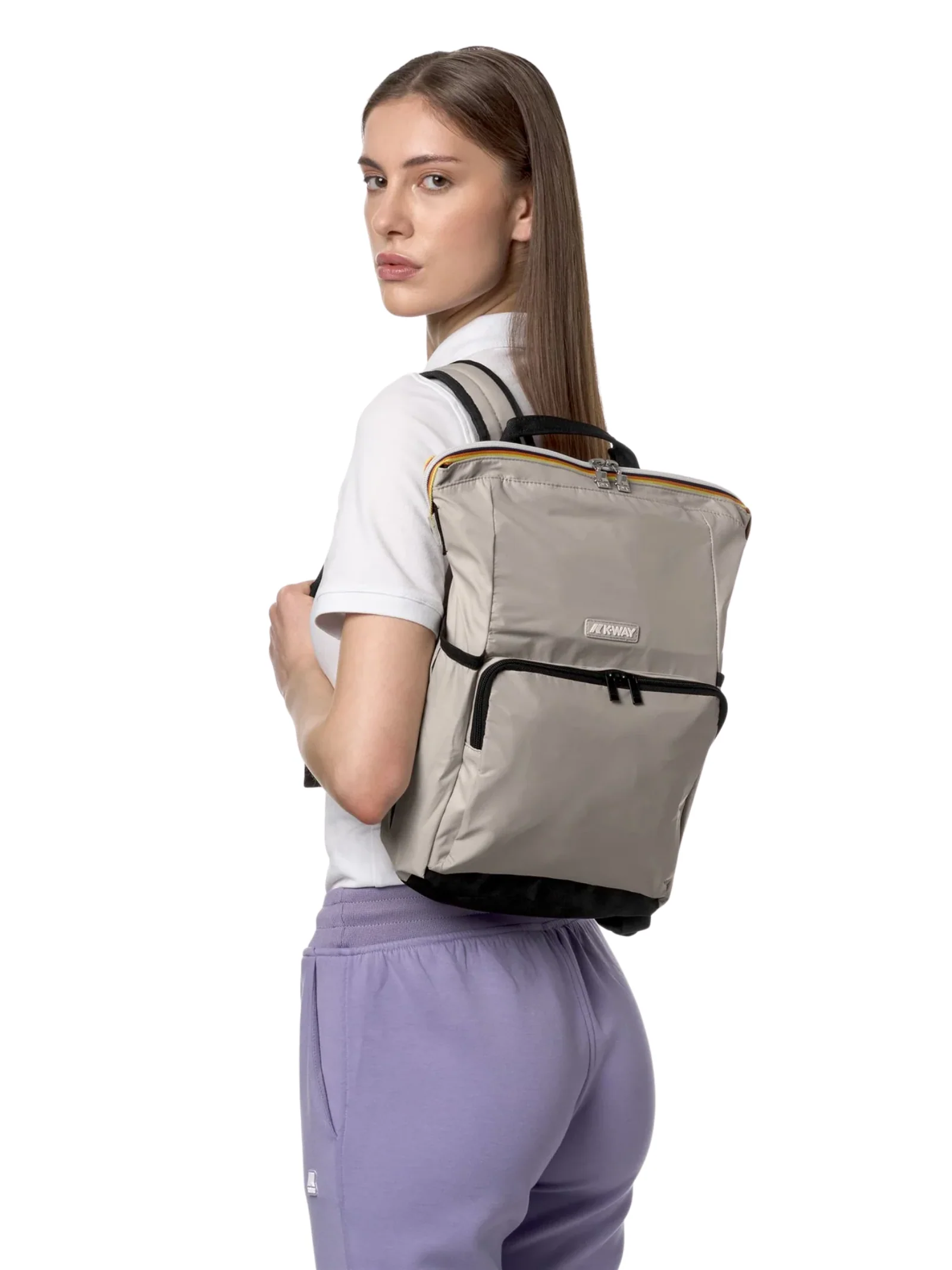 Zaino "Maizy" K-Way beige lt - Image 4