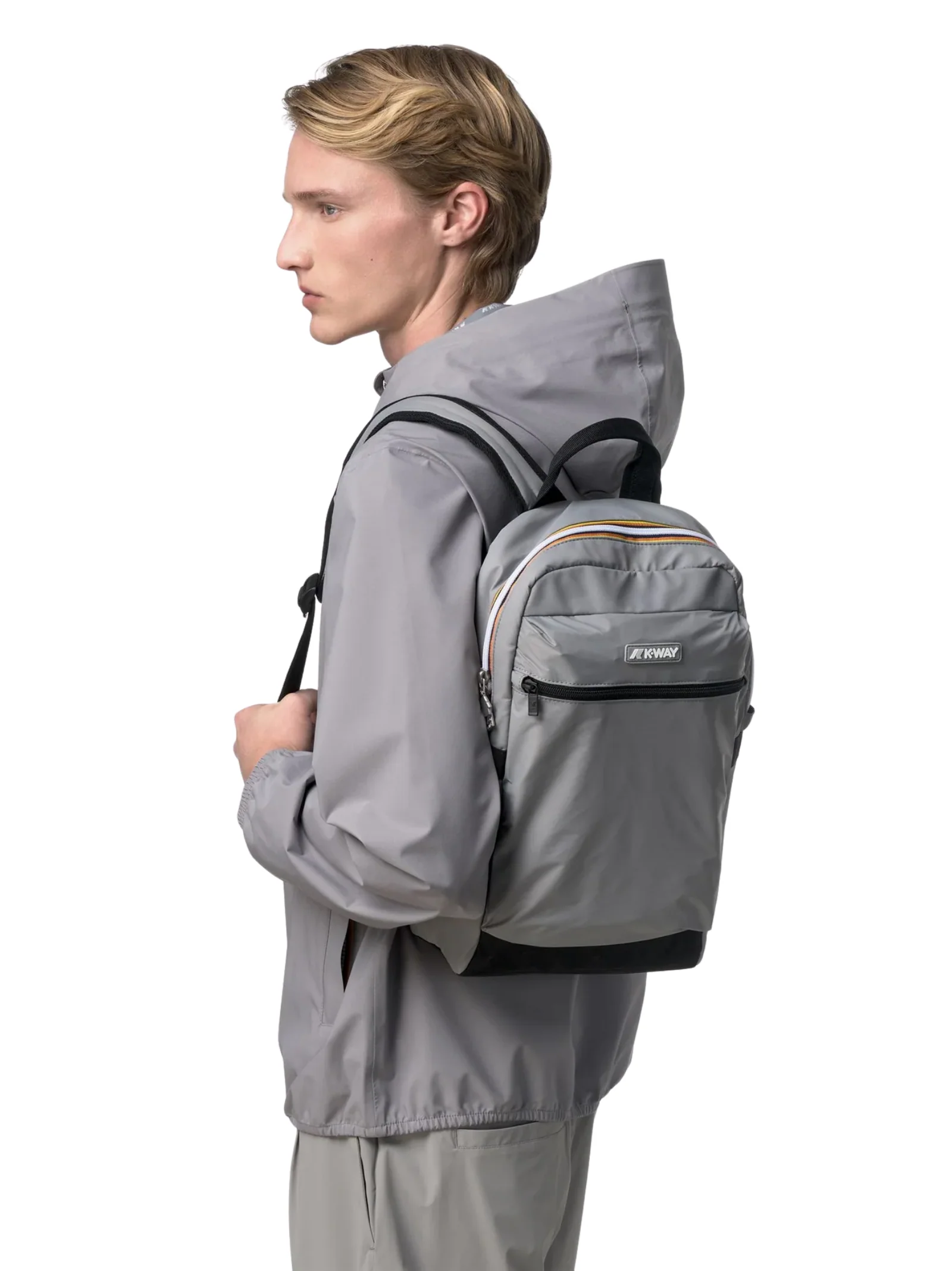 Zaino "Mid Laon" K-Way grigio - Image 4