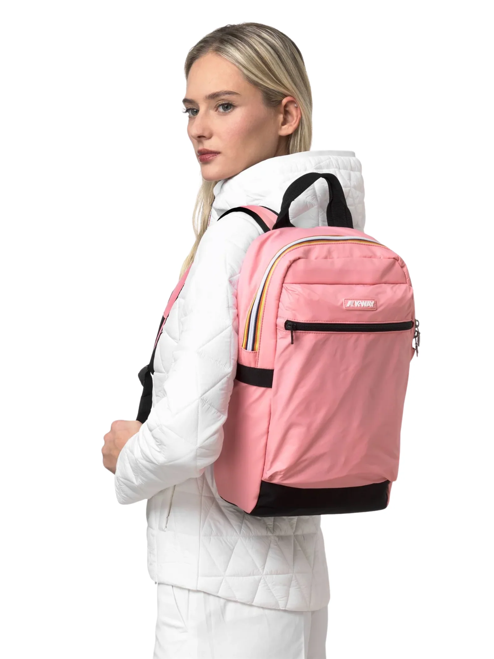 Zaino "Mid Laon" K-Way rosa - Image 4