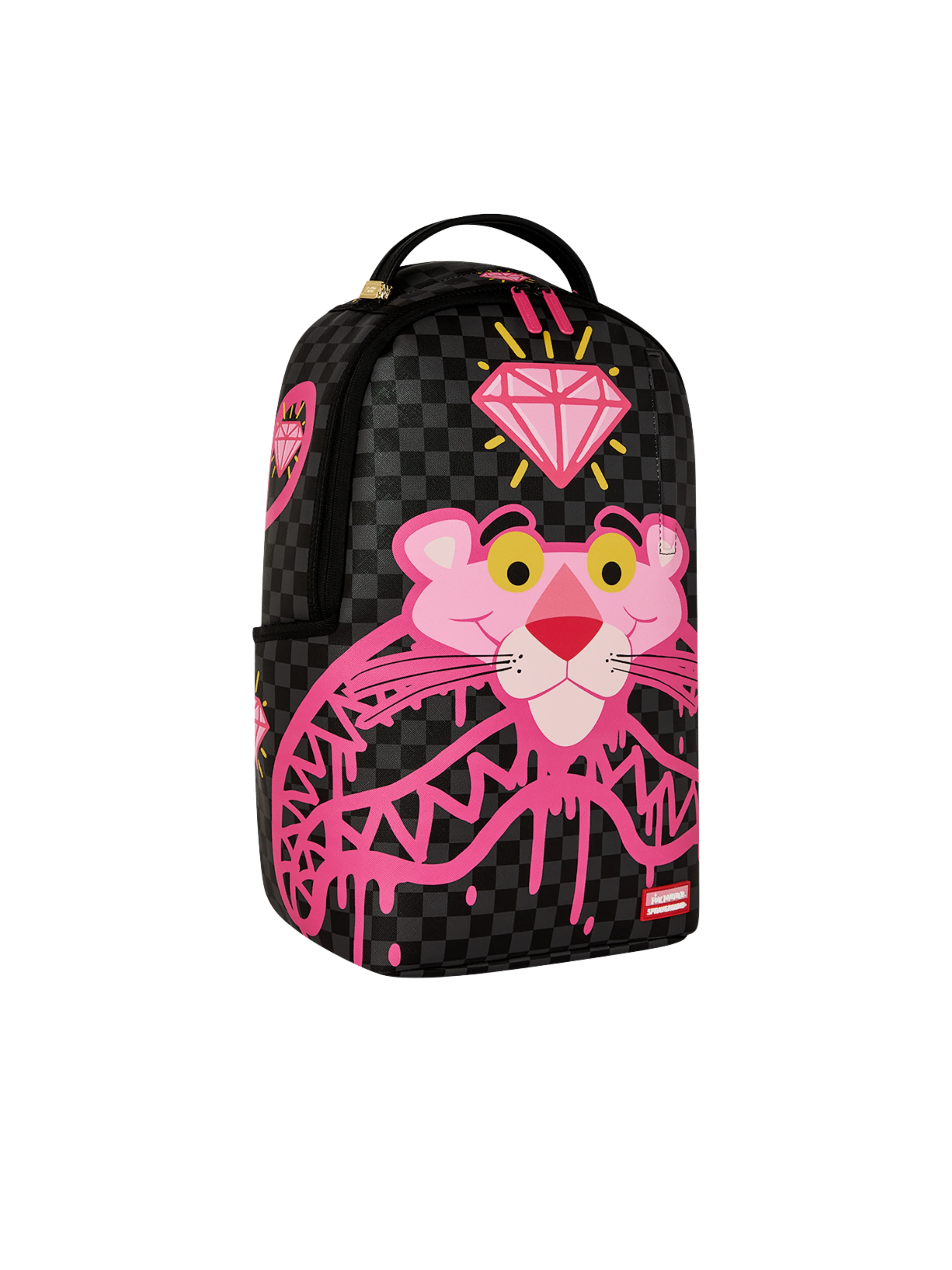 Zaino "Panther Drippy Diamonds Dlxsv" Sprayground nero e rosa - Image 3