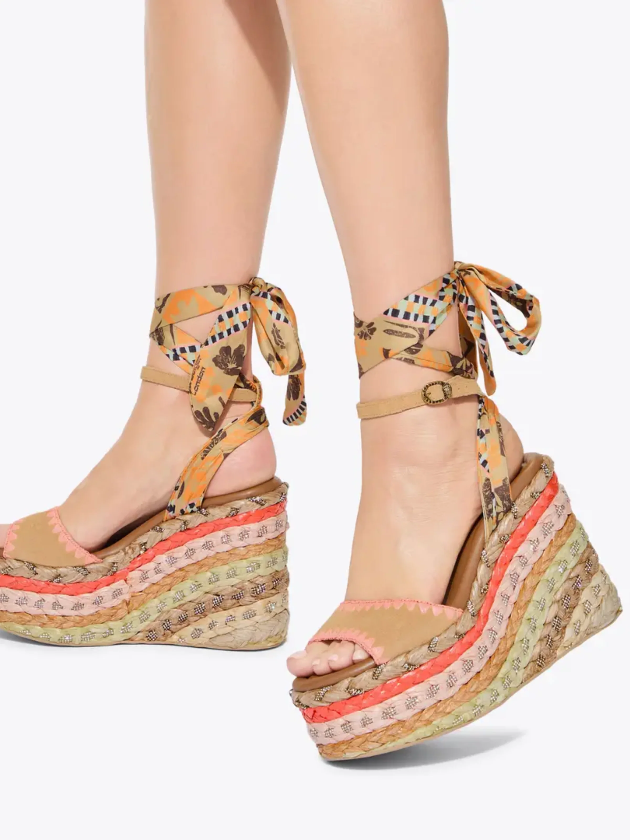 Zeppa "Chelsea Scarf Wedge" Kurt Geiger in suede - Image 5